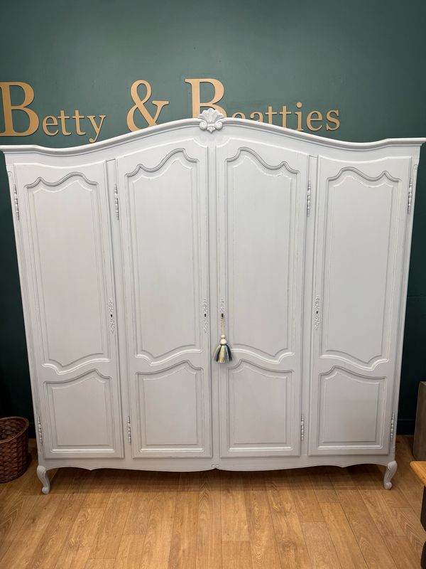 Vintage French Knockdown Wardrobe / Armoire