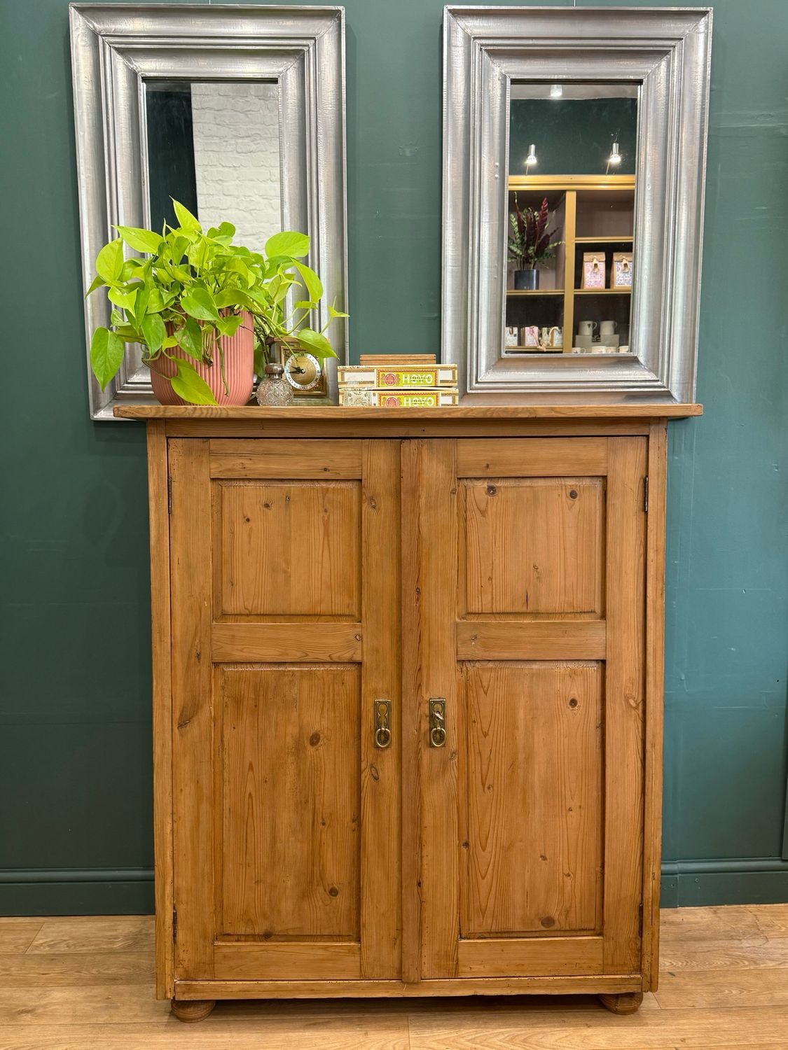 Antique Pine Sideboard / Larder / Linen Cupboard