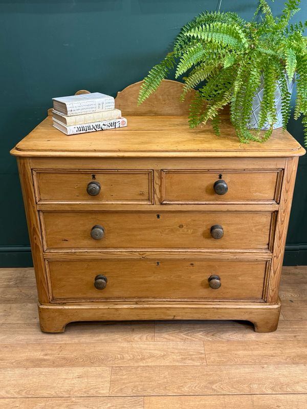 Victorian Pine Chest Of Drawers