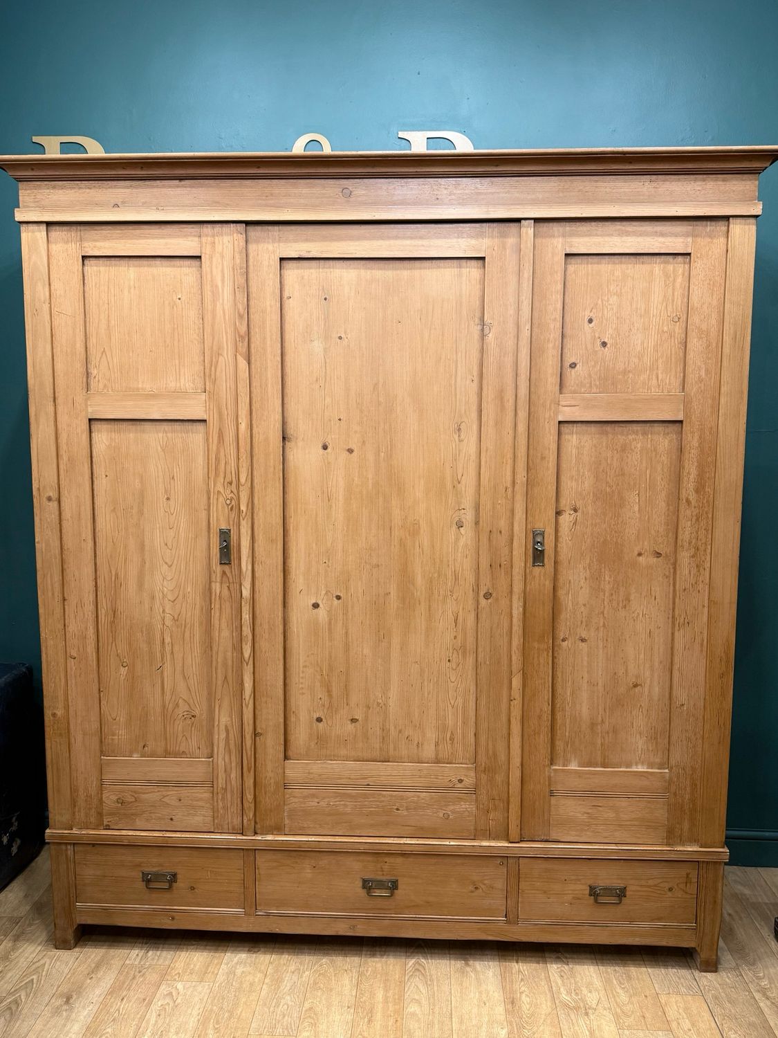 Vintage Pine Knockdown Wardrobe / Armoire