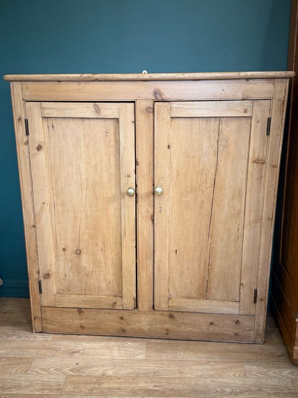 Vintage Pine School Cabinet / Cupboard