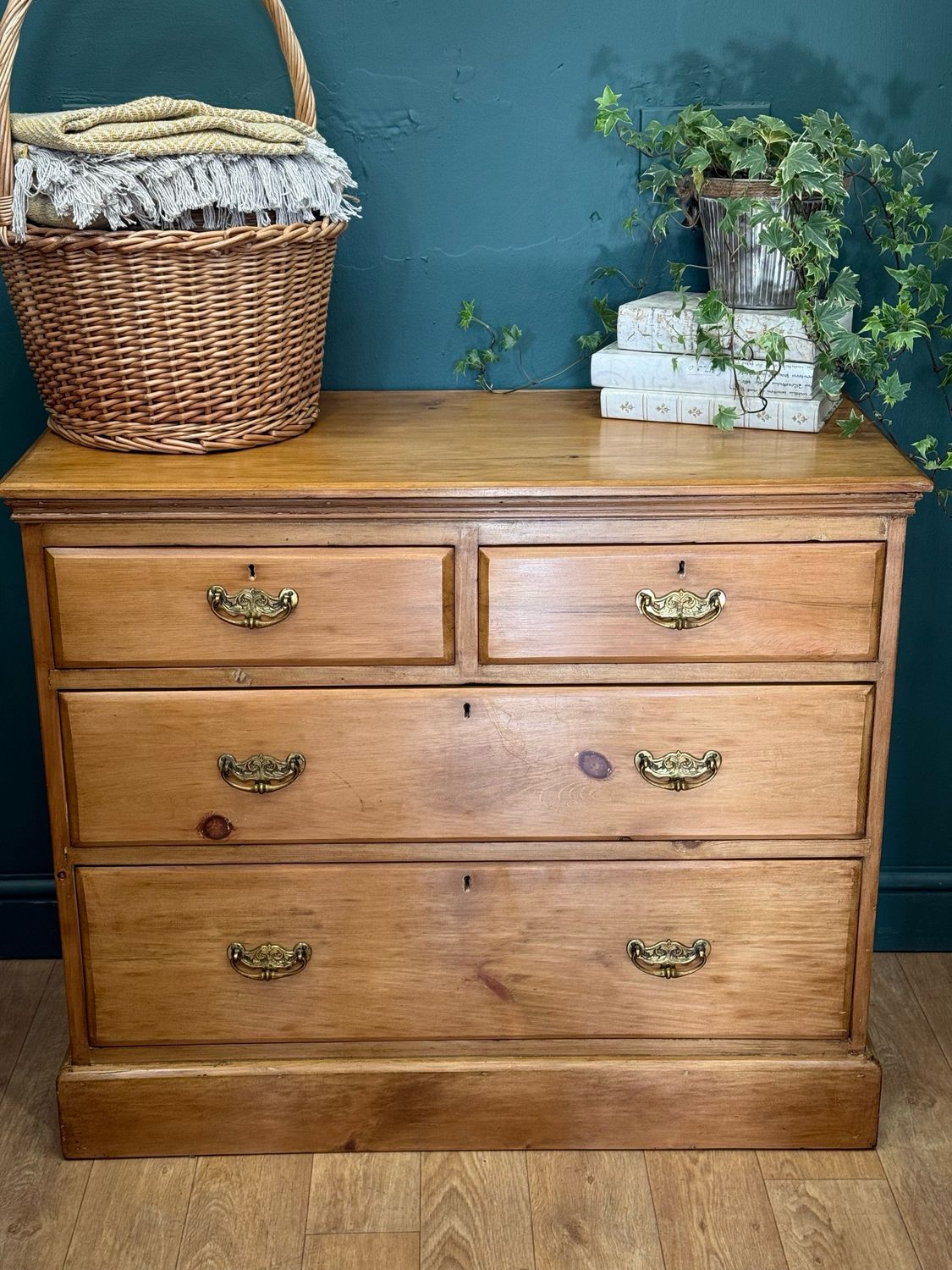 Antique Pine Chest Of Drawers