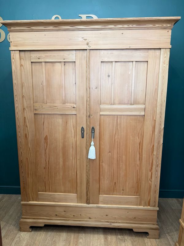 Vintage Pine Knockdown Wardrobe / Armoire