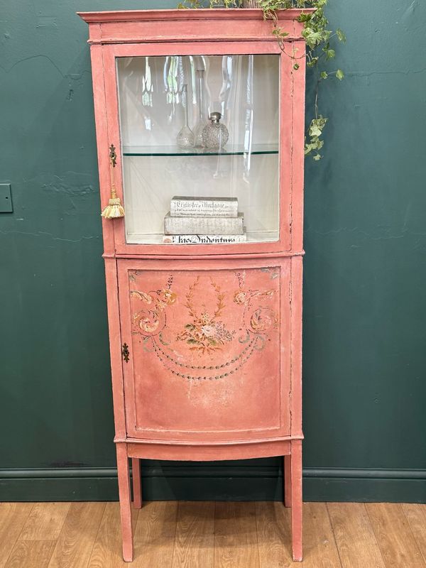Vintage Display Cabinet - Hand Painted Vintage Display Cabinet - Hand Painted