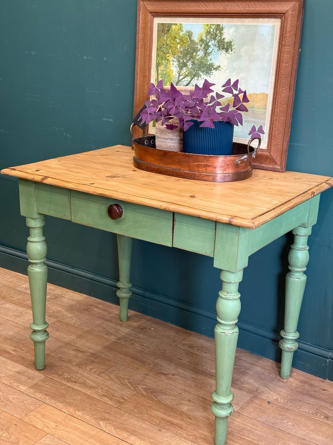 Antique Pine Kitchen / Dining Table / Desk Antique Pine Kitchen / Dining Table / Desk