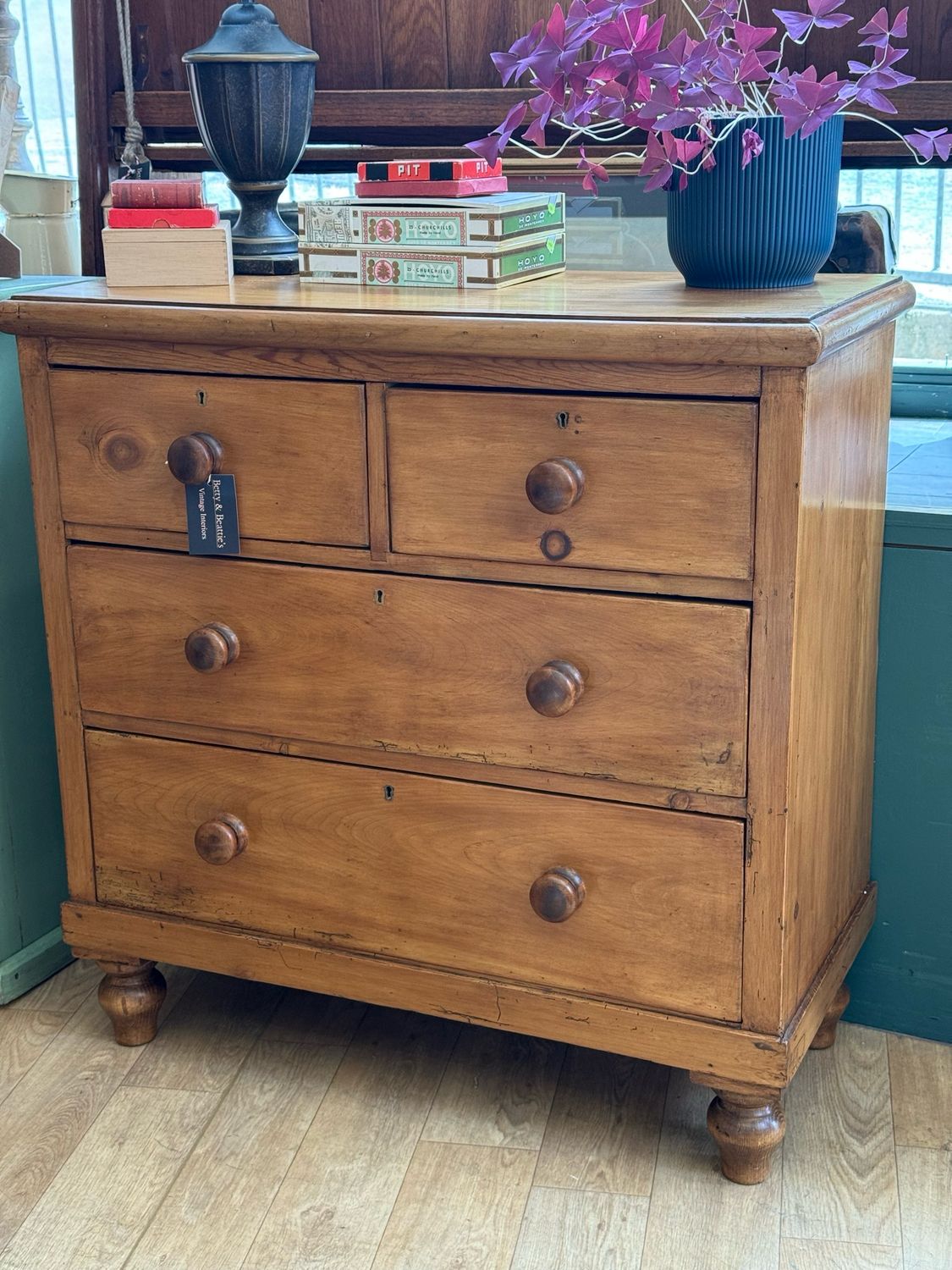 Victorian Pine Chest Of Drawers