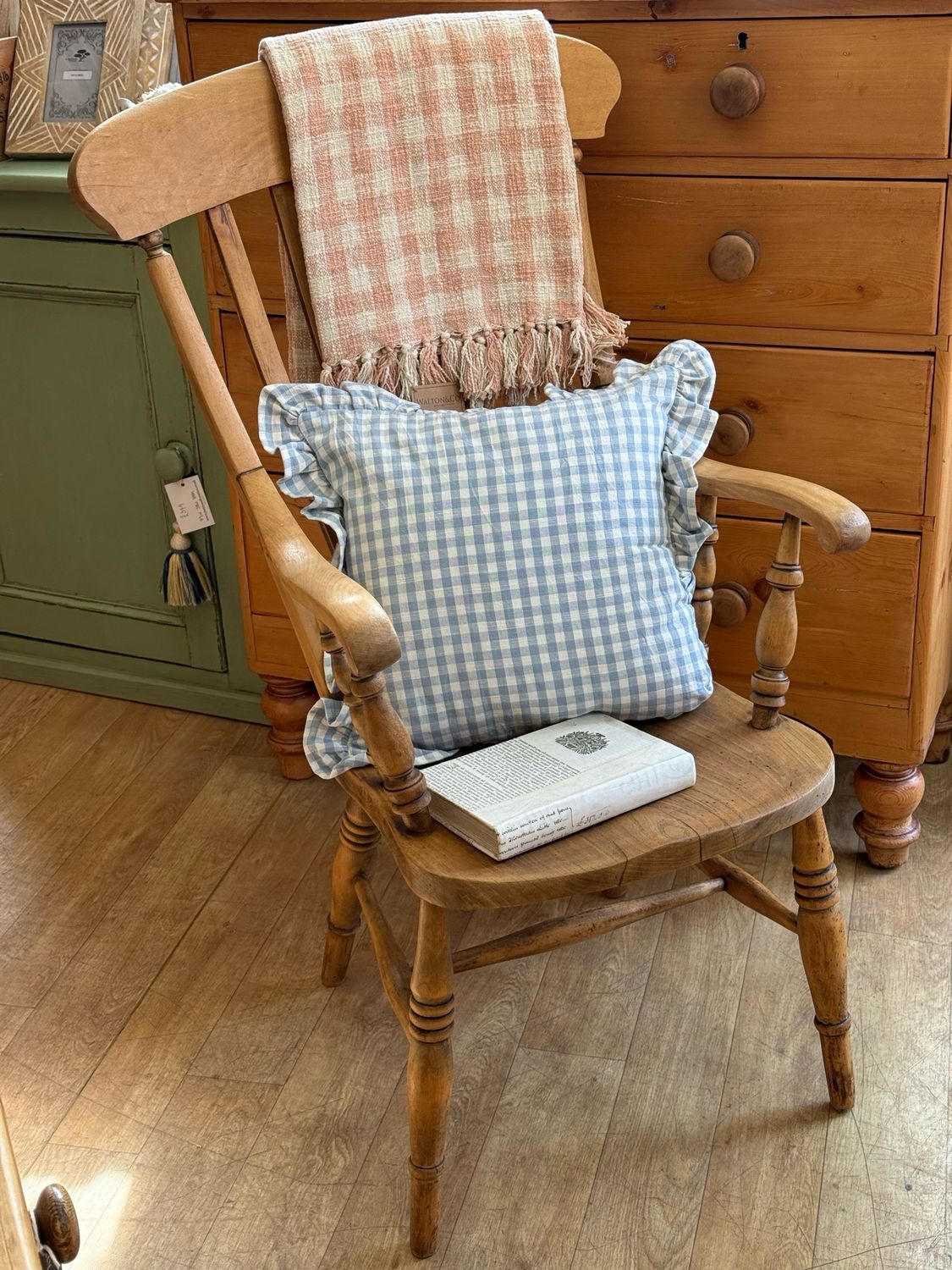 Antique Fireside Windsor Style Armchair