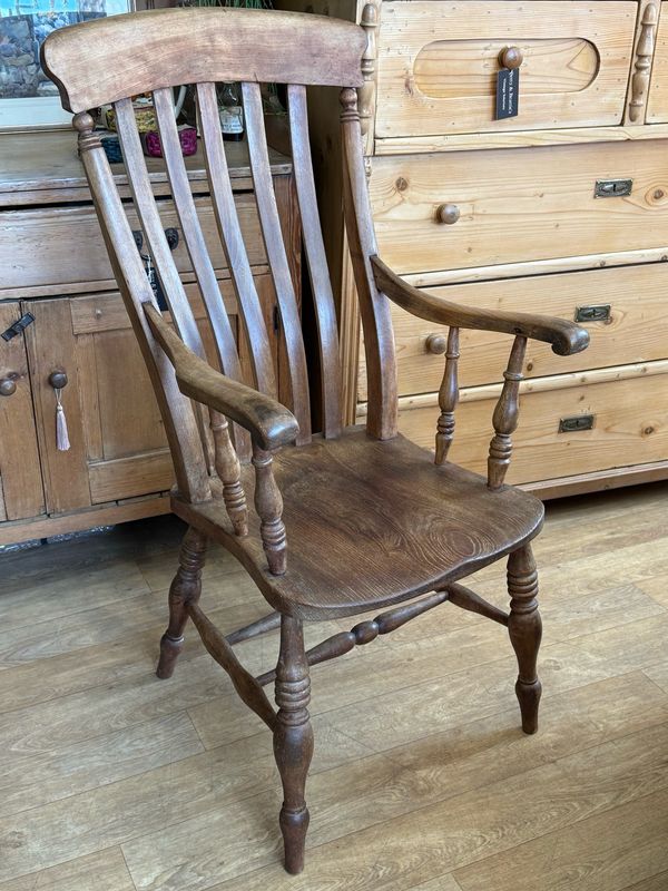 Antique Fireside Windsor Style Armchair Antique Fireside Windsor Style Armchair