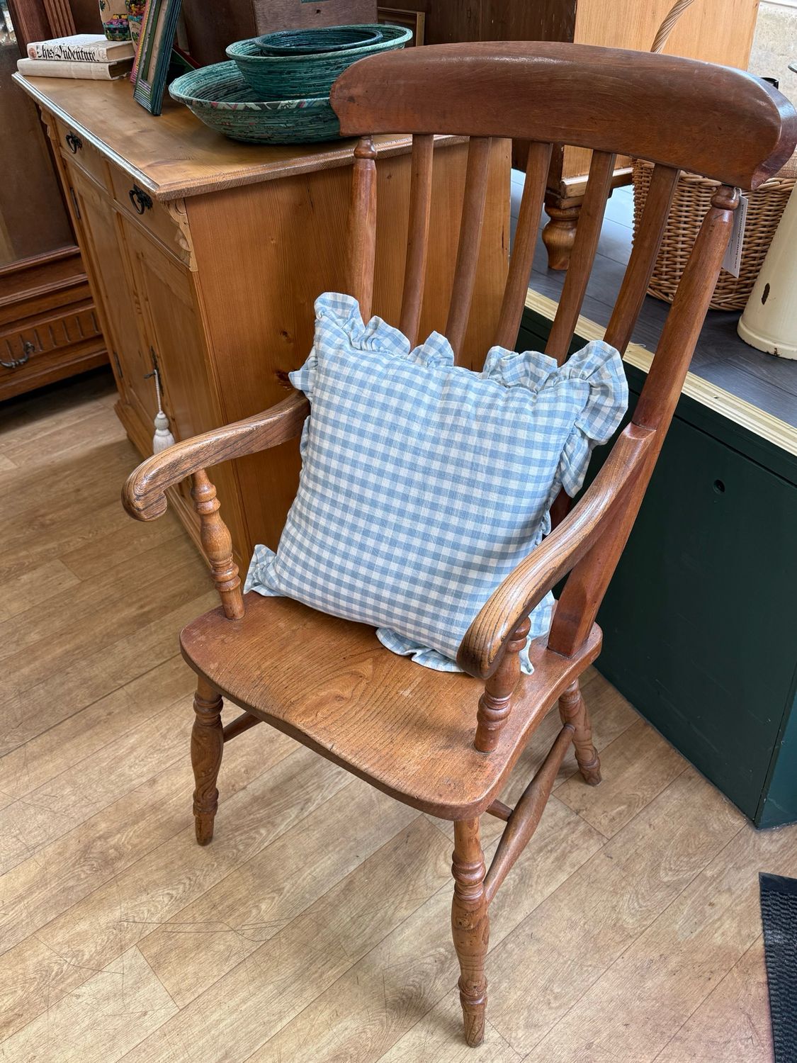 Antique Fireside Windsor Style Armchair Antique Fireside Windsor Style Armchair