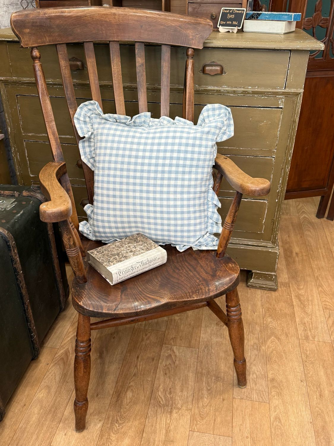 Antique Fireside Windsor Style Armchair