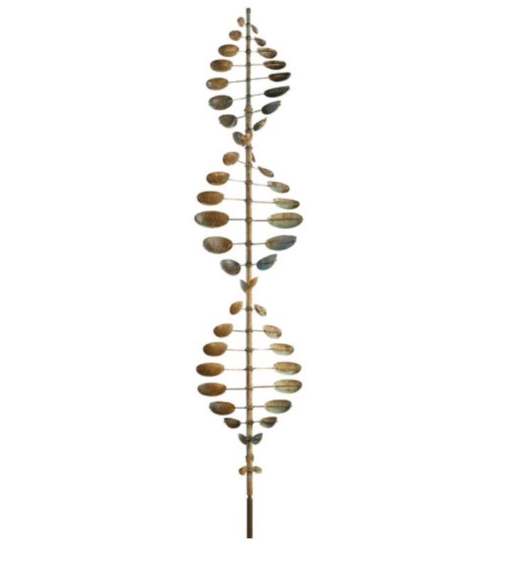 Bean Pole Wind Sculpture Copper