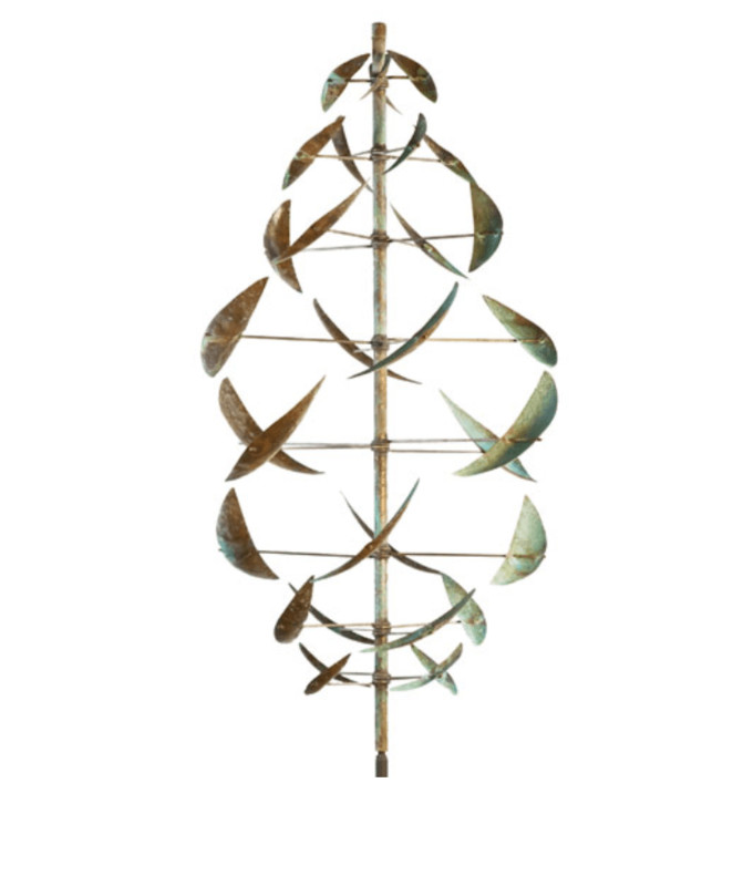 Double Dancer Wind Sculpture Copper