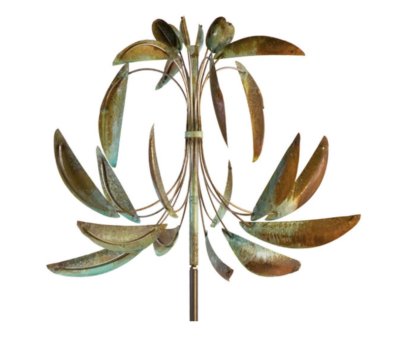 Fleur-de-lis Wind Sculpture Copper