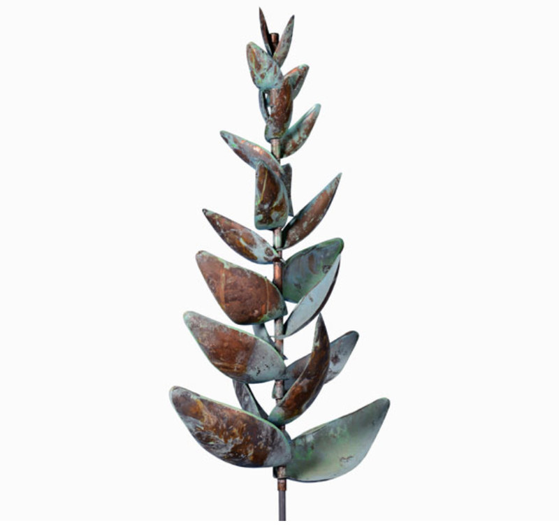Red Ginger Small Wind Sculpture Copper