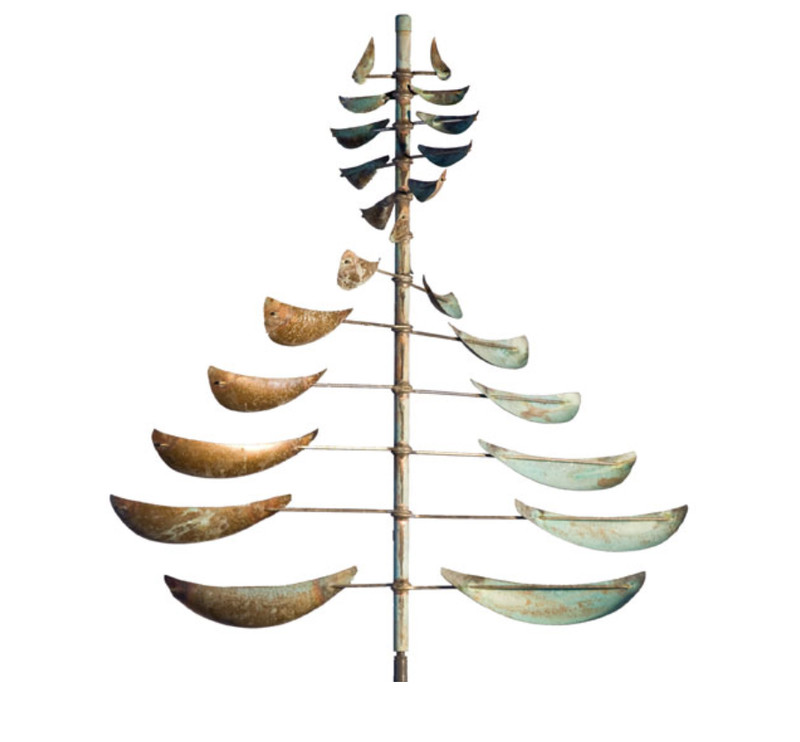 Sail Wind Sculpture Copper