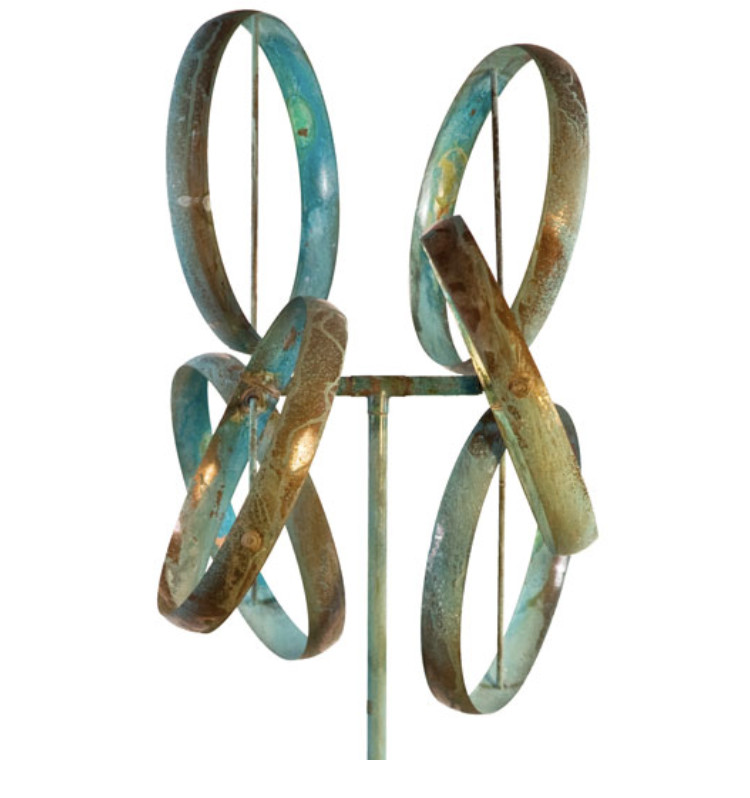 Shamrock Wind Sculpture Copper