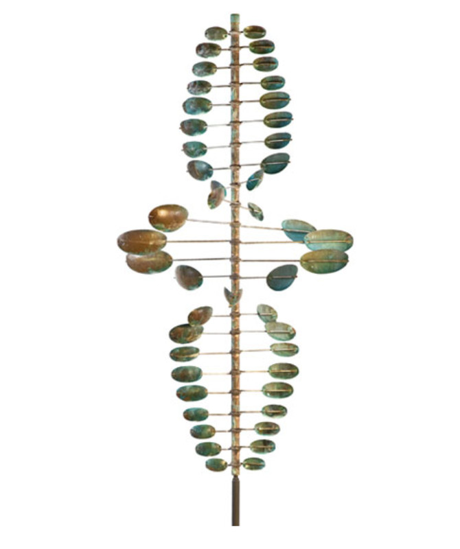 Twister Oval Wind Sculpture Copper