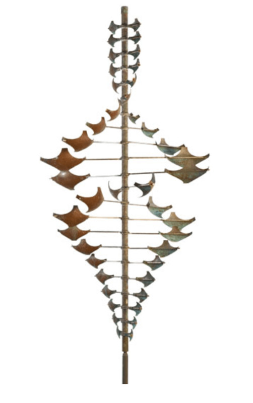 Twister Star Wind Sculpture Copper
