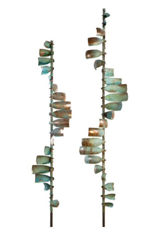 Wave Wind Sculpture Copper