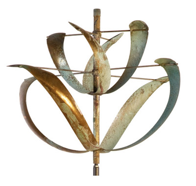 Windflower Wind Sculpture Copper