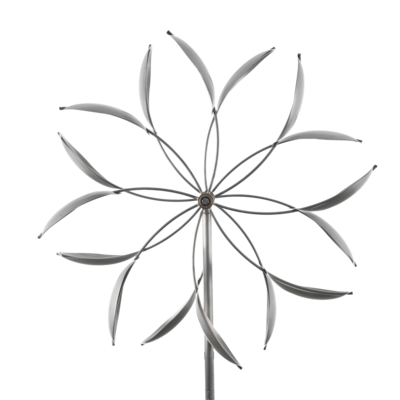 Double Spinner Wind Sculpture Stainless