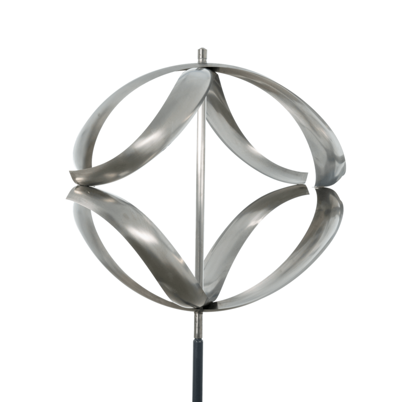 Heart Wind Sculpture Stainless