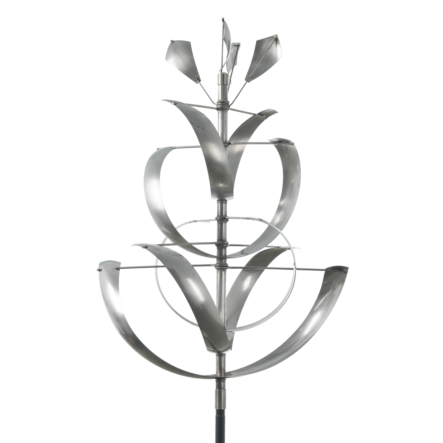 Lily Wind Sculpture Stainless