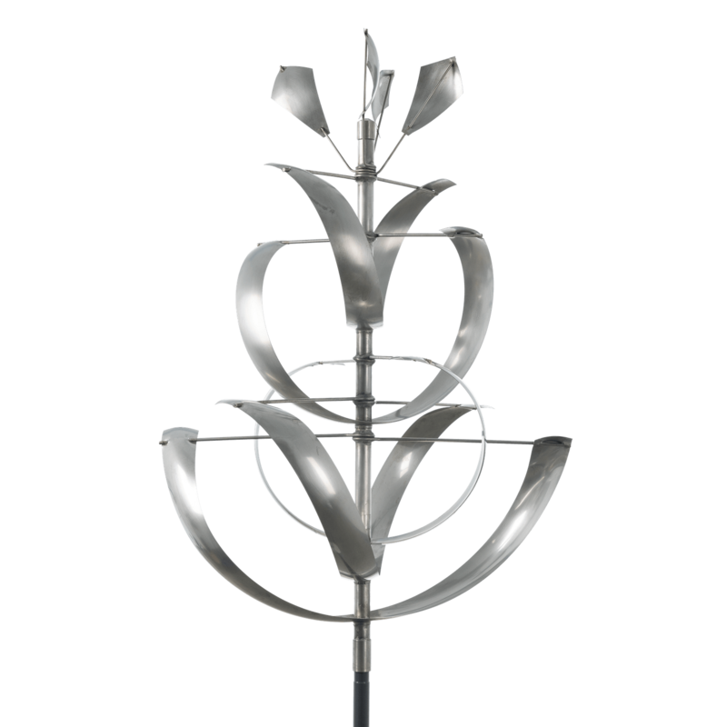 Lily Wind Sculpture Stainless