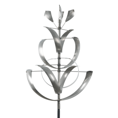 Lily Wind Sculpture Stainless