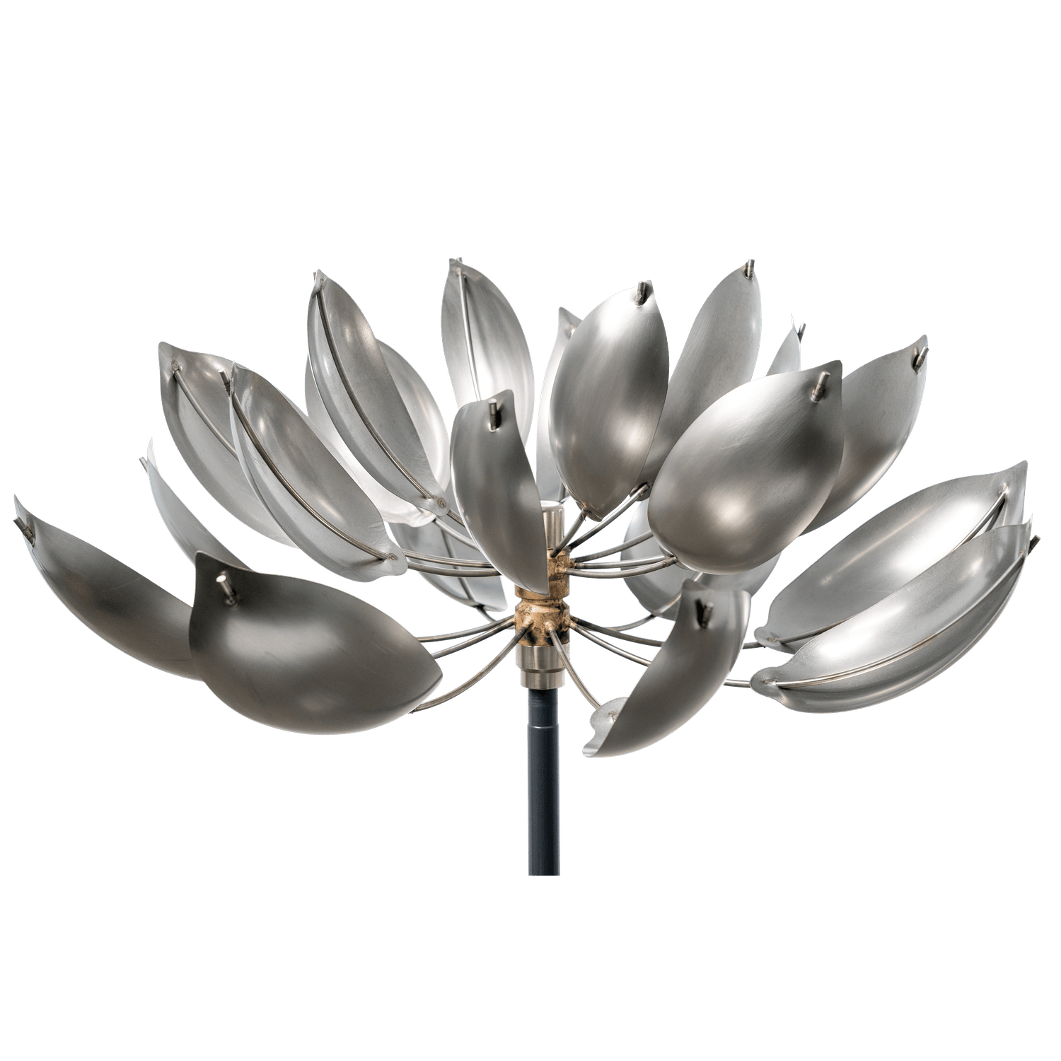 Lotus Wind Sculpture Stainless