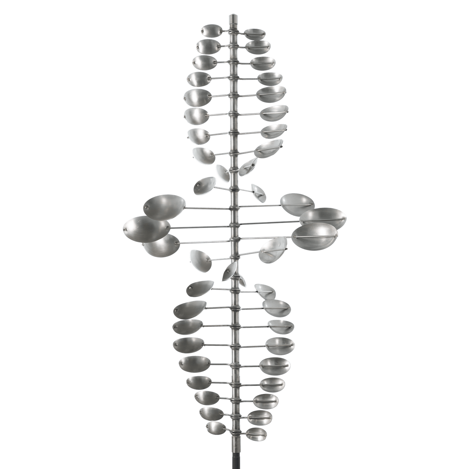 Twister Oval Wind Sculpture Stainless