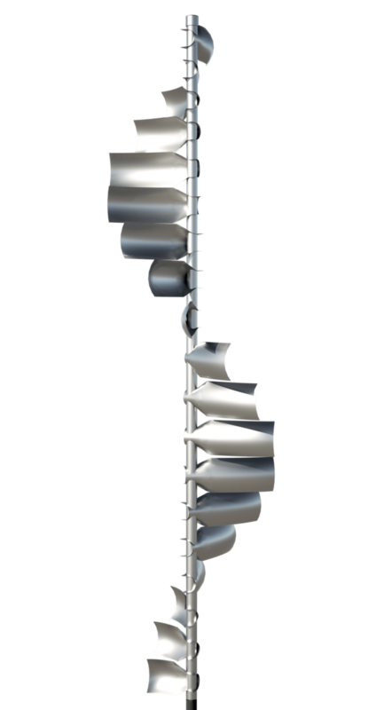 Wave Wind Sculpture Stainless