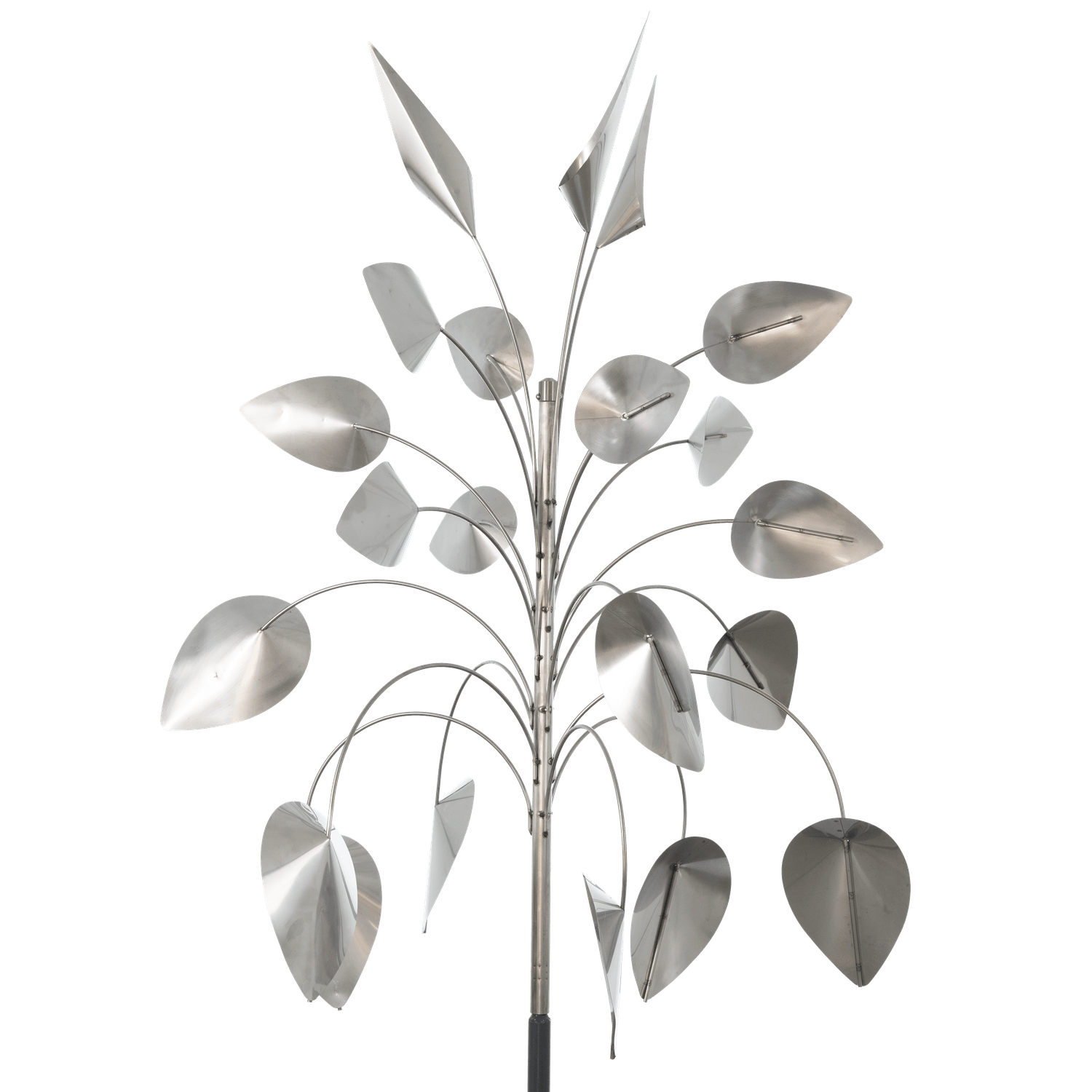 Weeping Willow Wind Sculpture Stainless