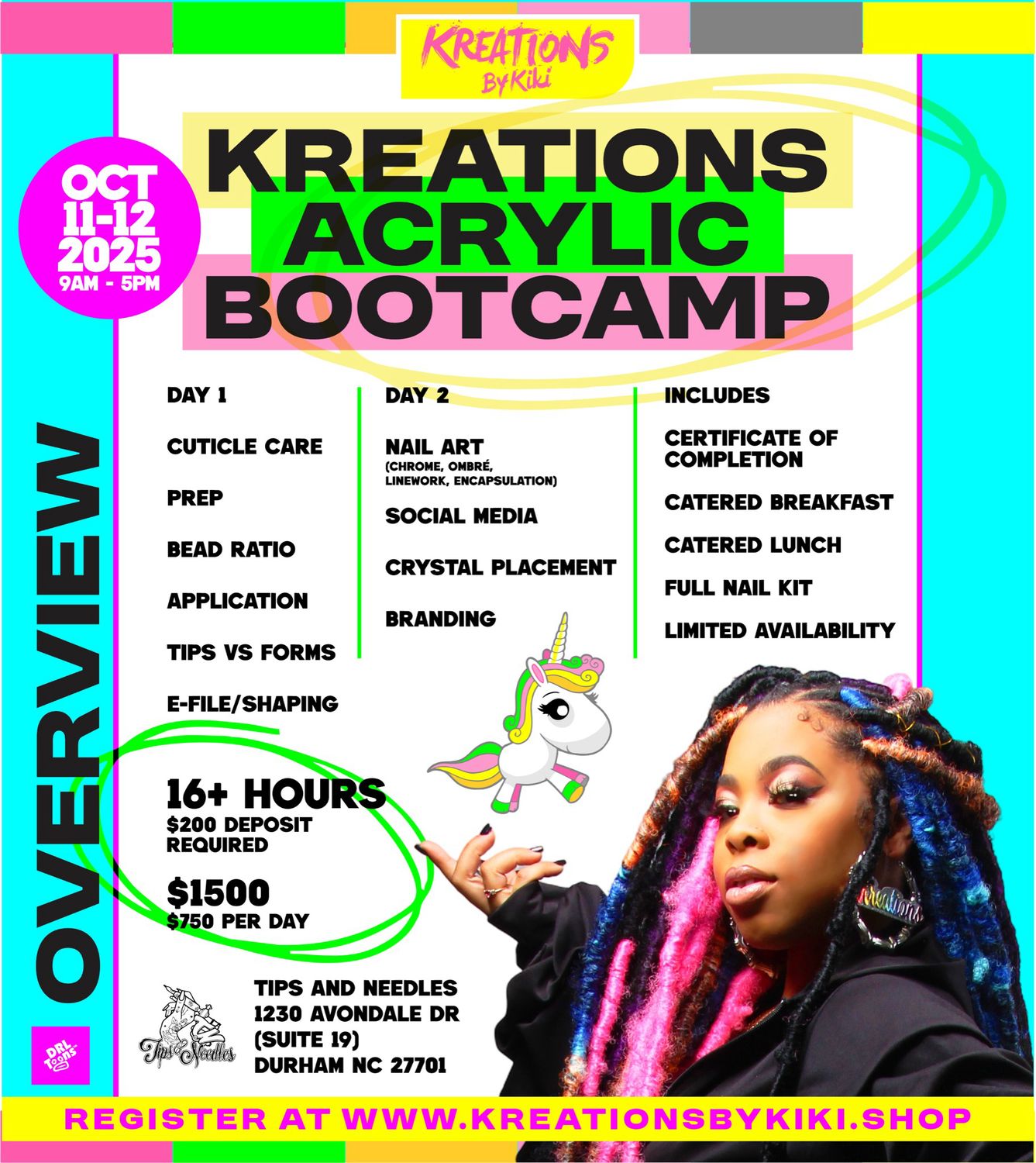2 Day Acrylic Boot Camp (Oct 11-12, 2025)