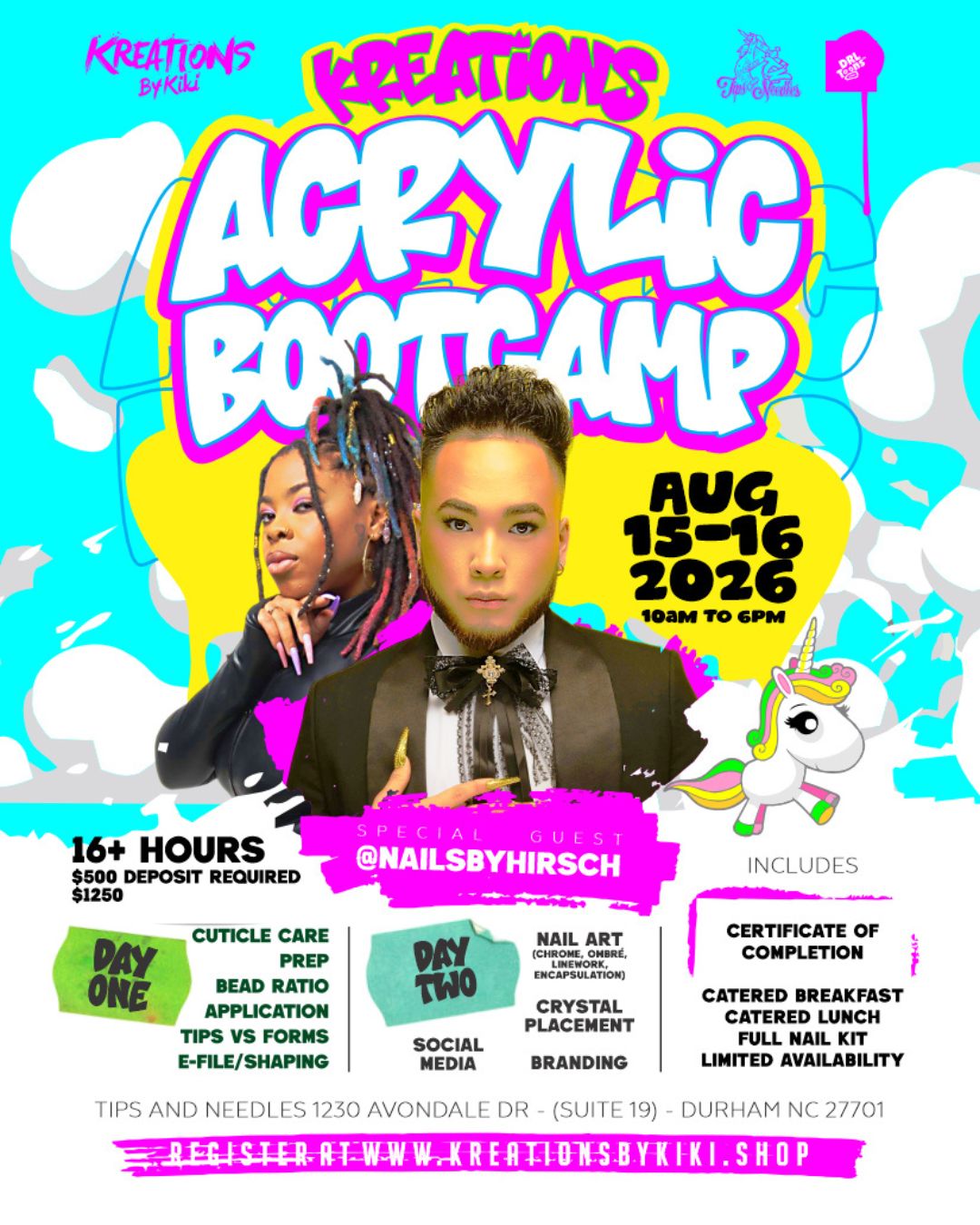 2 Day Acrylic Boot Camp (August 15th-16th 2026)