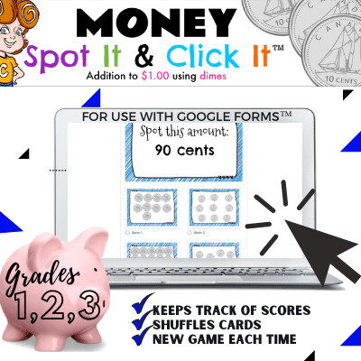 Money: Addition to $1 {skip counting with dimes}