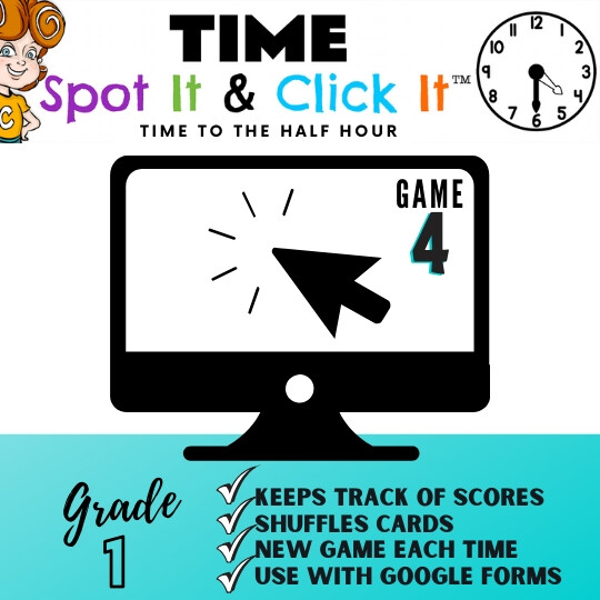 TIME Game 4 (half hour words) Spot It & Click It™