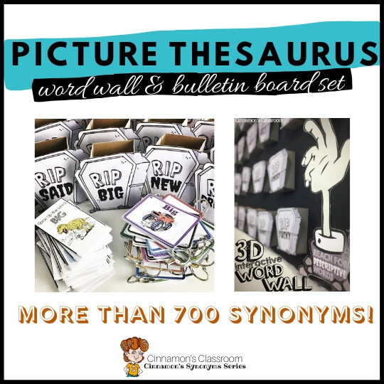 Picture Thesaurus for Boring Words | Synonyms | Word Wall & Bulletin Board Set