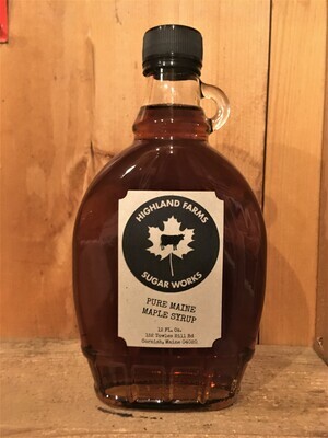 Pure Maine Maple Syrup Glass Jug