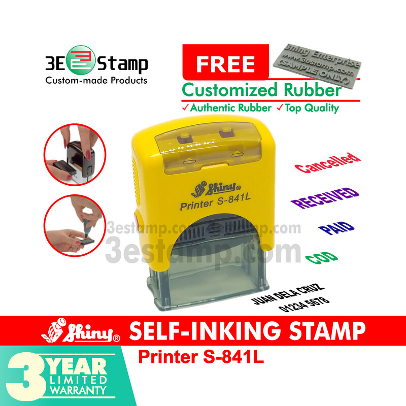 ​Shiny® S-841L Self-inking Stamp / Name Stamp
