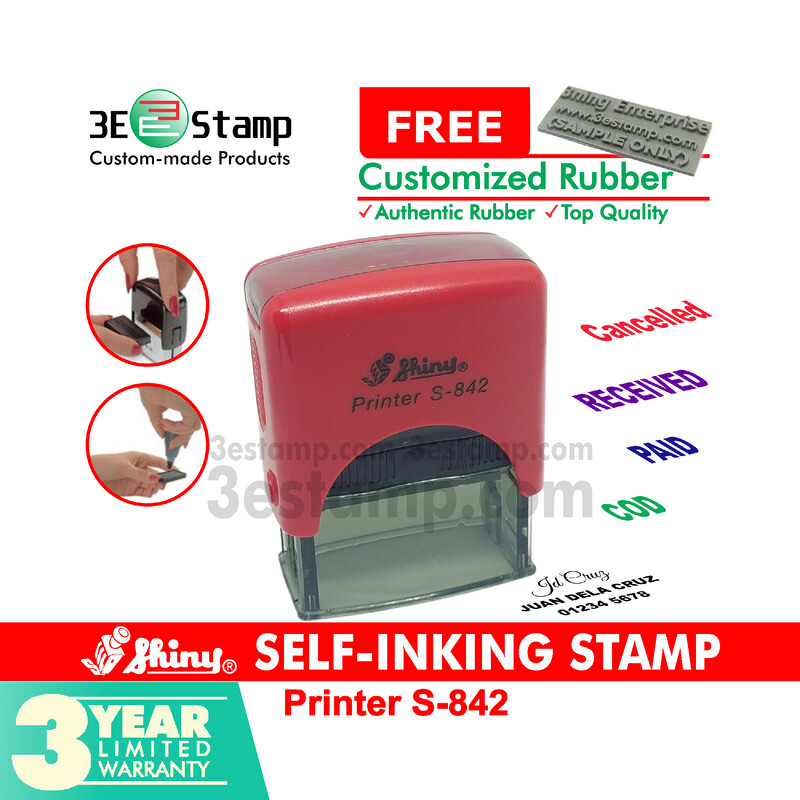 ​Shiny® S-842 Self-inking Stamp / Signature Stamp