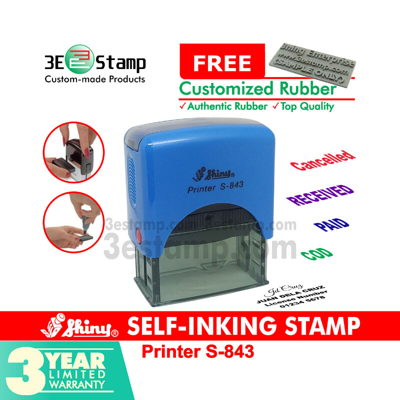 ​Shiny® S-843 Self-inking Stamp / Signature Name Stamp