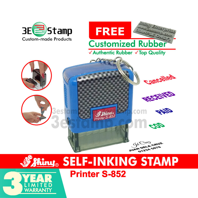 ​Shiny® S-852 Self-inking Keychain Stamp / Signature Stamp