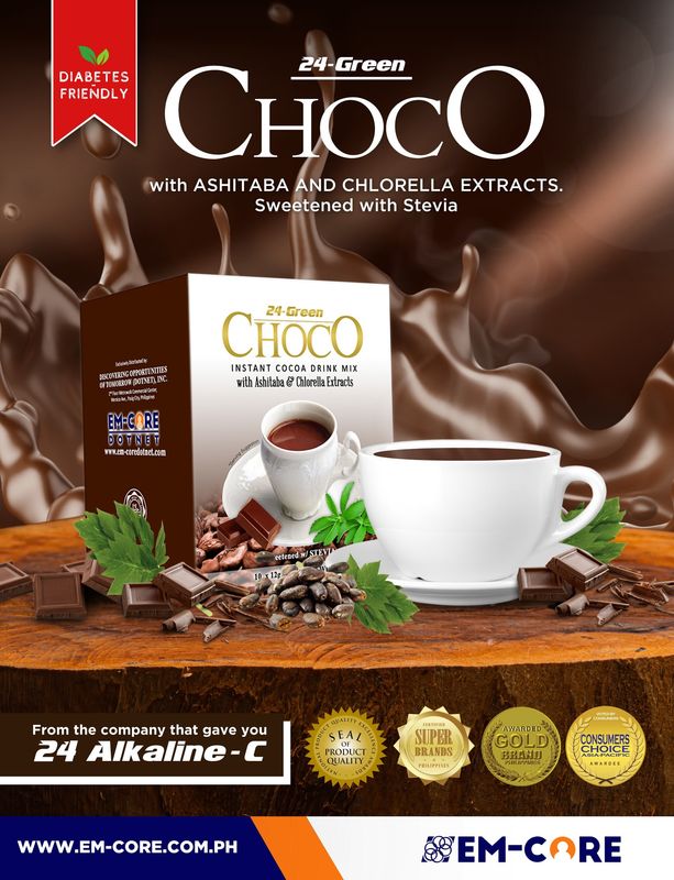 24 Green Choco with Ashitaba and Chlorella  Extract