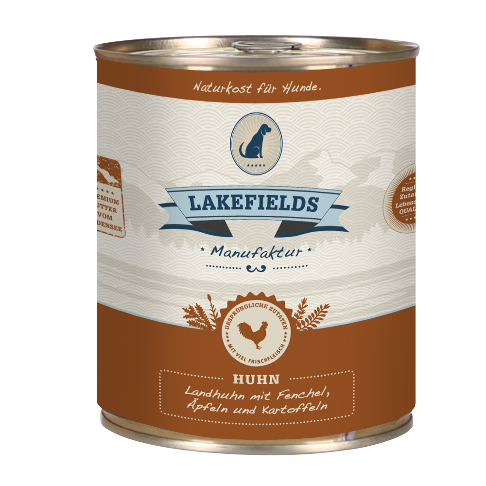 Lakefields Landhuhn mit Fenchel, Äpfeln und Kartoffeln