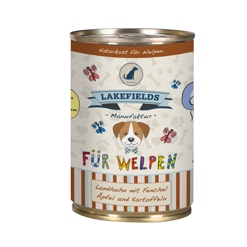 Dosenfleisch-Menü Huhn für WELPEN