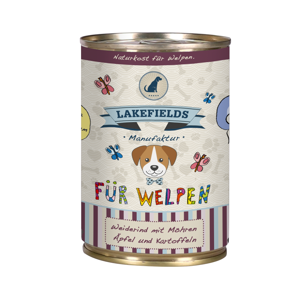 Dosenfleisch-Menü RIND für WELPEN