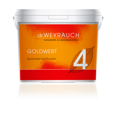 dr.WEYRAUCH Nr. 4 Goldwert dr.WEYRAUCH Nr. 4 Goldwert Pferd Zink und andere Spurenelemente fürs Pferd mit Kräutern kombiniert