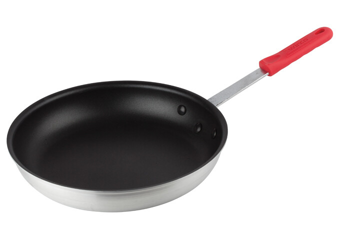 WINCO 14&quot; NS ALU. FRY PAN W/RUB HANDLE AFP-14NS-H