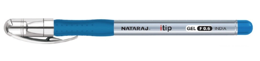 NATARAJ ITIP BLUE FINE GEL PEN 0.6MM